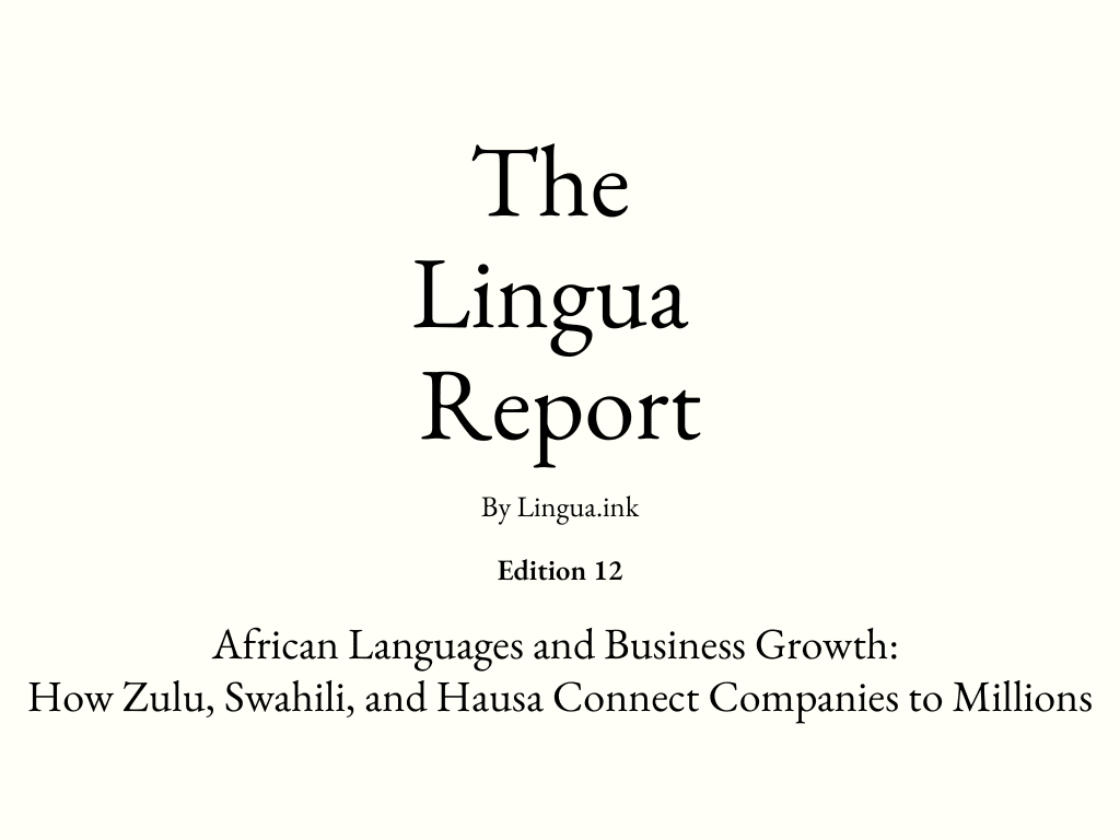 The Lingua Report – Edition 12